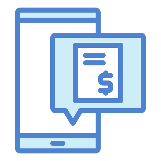 Online tax Generic Blue icon