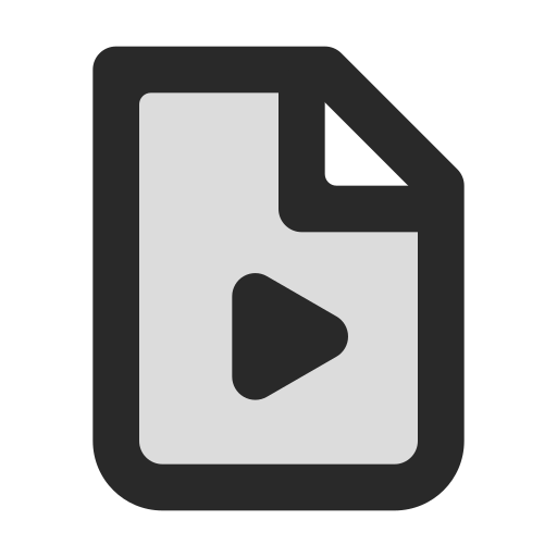 Video file - Free files and folders icons