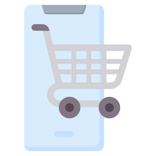 compras móviles icono gratis