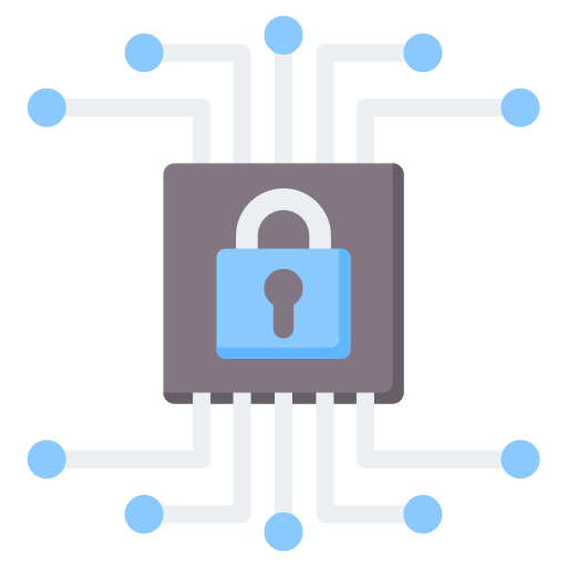 la seguridad cibernética icono gratis