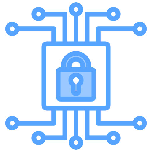 la seguridad cibernética icono gratis