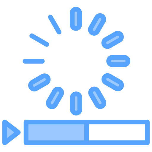 Buffering icon Generic Blue