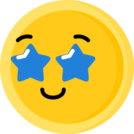 Happy Smiling Face Star Sticker