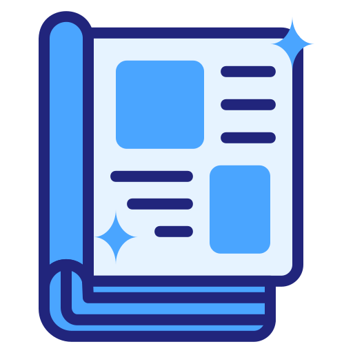 Magazine Generic Blue Icon