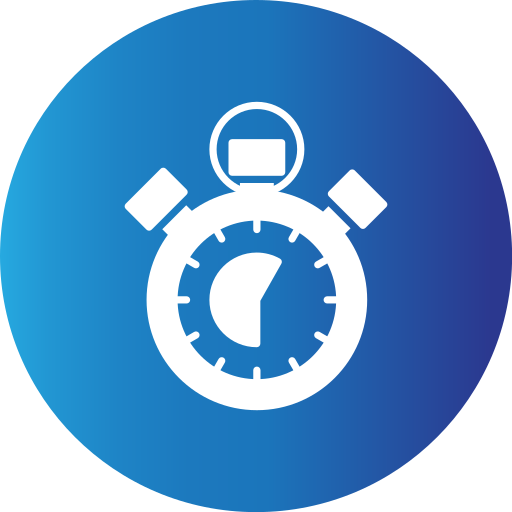 Stopwatch Generic Blue icon