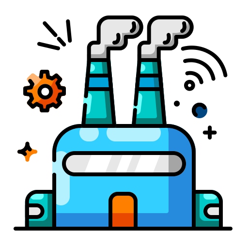 robot industrial icono gratis