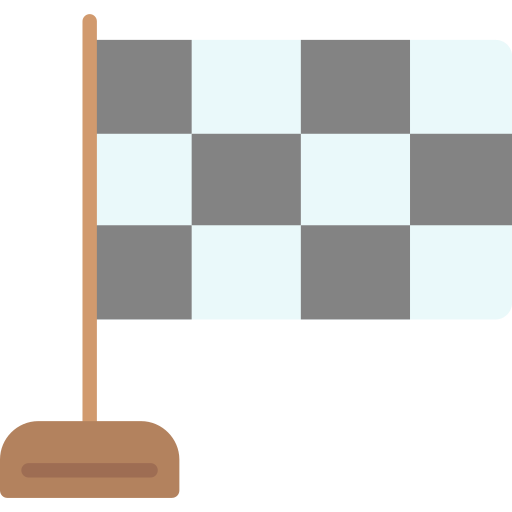 bandera de carreras icono gratis