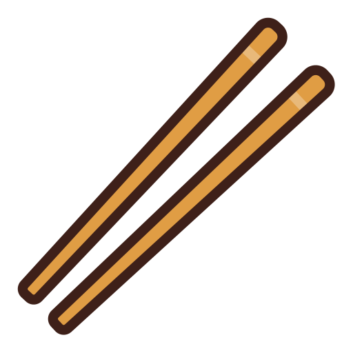 Chopsticks Generic Outline Color icon