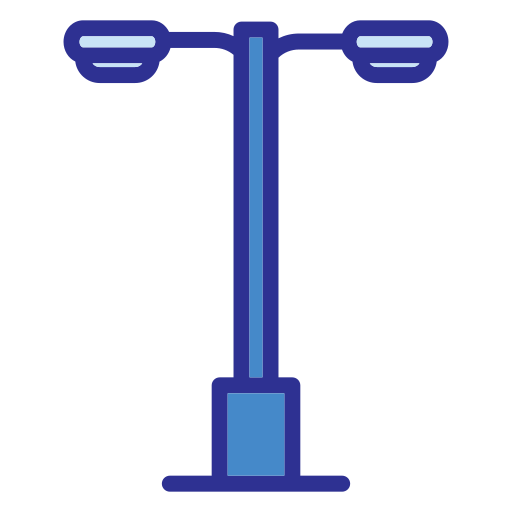 Street lamp Generic Blue icon