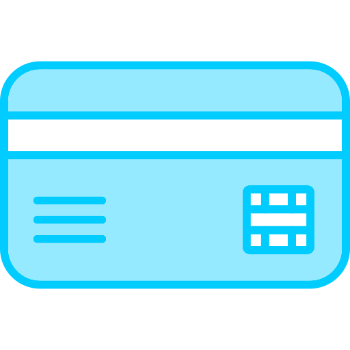 Credit card Generic Blue icon