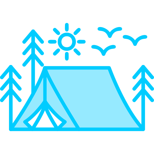 carpa para camping icono gratis