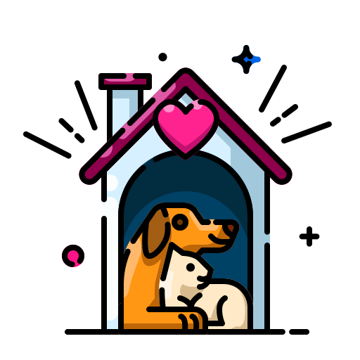 refugio de animales icono gratis