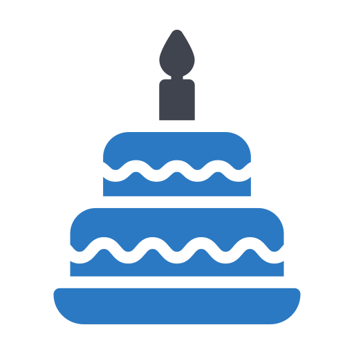 pastel de cumpleaños icono gratis