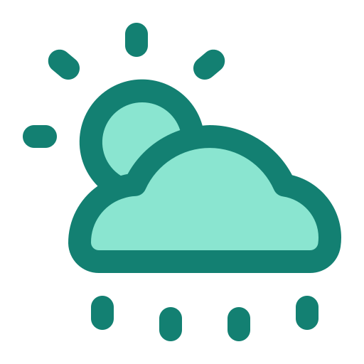 Rain Generic Outline Color icon