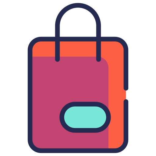 Shopping bag Generic Outline Color icon