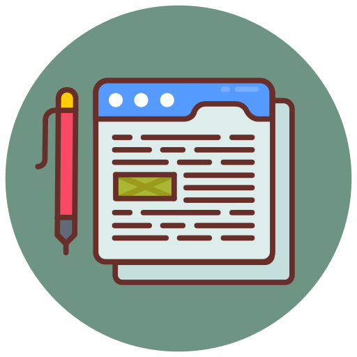 Blogging free icon
