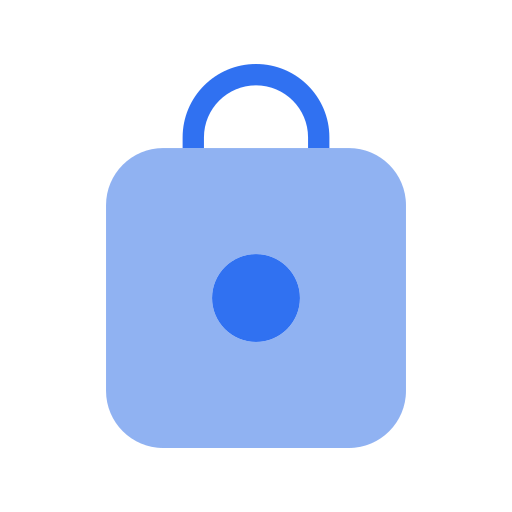 Padlock Generic Blue icon