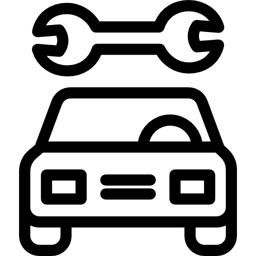 Vecteur D'icône De Ligne De Réparation De Voiture. Signe De Réparation De  Voiture. Symbole De Contour Isolé Illustration Noire Clip Art Libres De  Droits, Svg, Vecteurs Et Illustration. Image 154955548