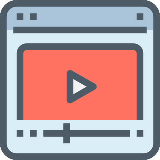 reproductor de video icono gratis