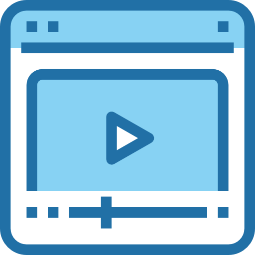 reproductor de video icono gratis