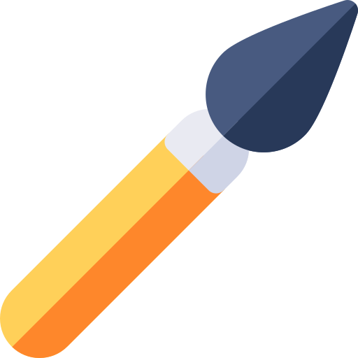 cepillo de pintura icono gratis