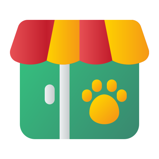 la tienda de animales icono gratis