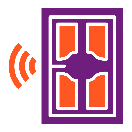 puerta inteligente icono gratis
