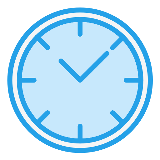 Clock Generic Blue icon