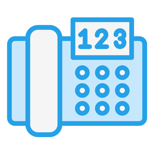 Telephone Generic Blue icon