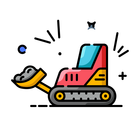 excavadora icono gratis