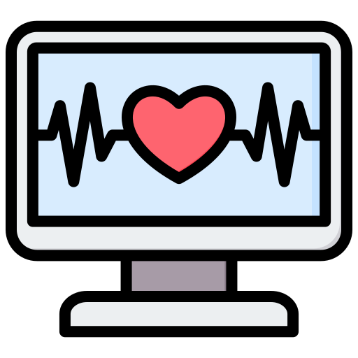 monitor de ecg icono gratis