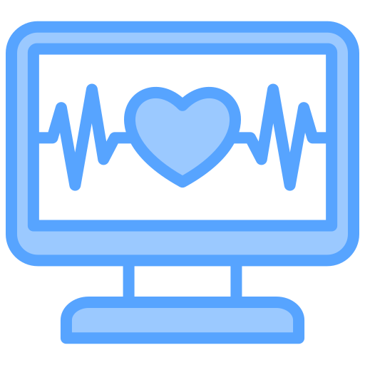 monitor de ecg icono gratis