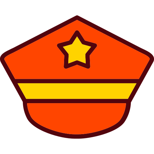 chapeau de police Icône gratuit chapeau de police Icône gratuit