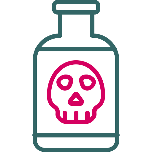 Poison Generic Outline Color icon