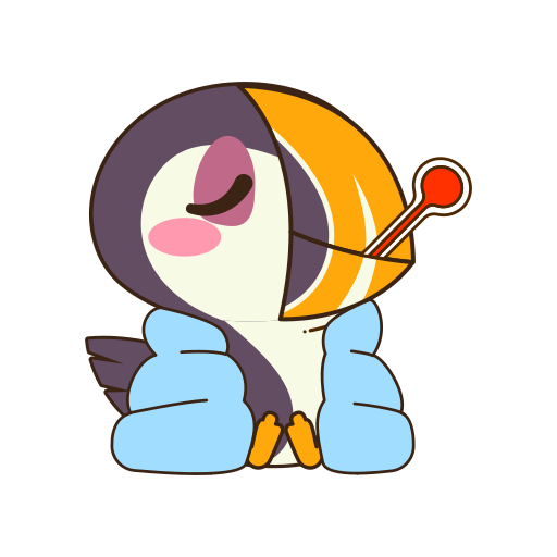 Fever free sticker Fever free sticker