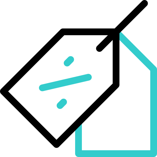 etiqueta de precio icono gratis