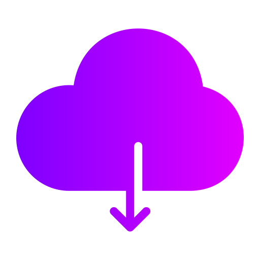 descarga en la nube icono gratis