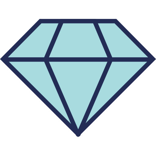 Diamond Generic Outline Color icon