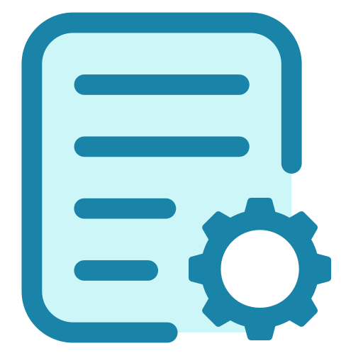 Content management Generic Blue icon