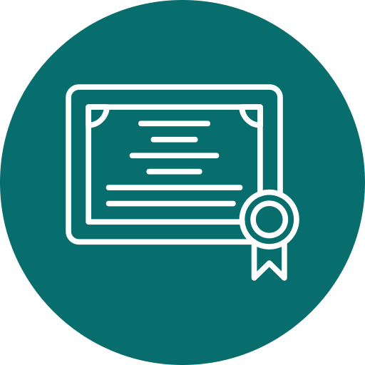 certificado icono gratis