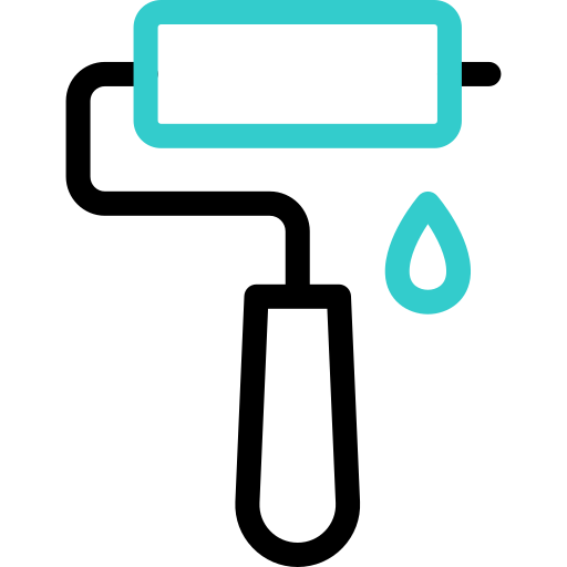 페인트 롤러 무료 아이콘