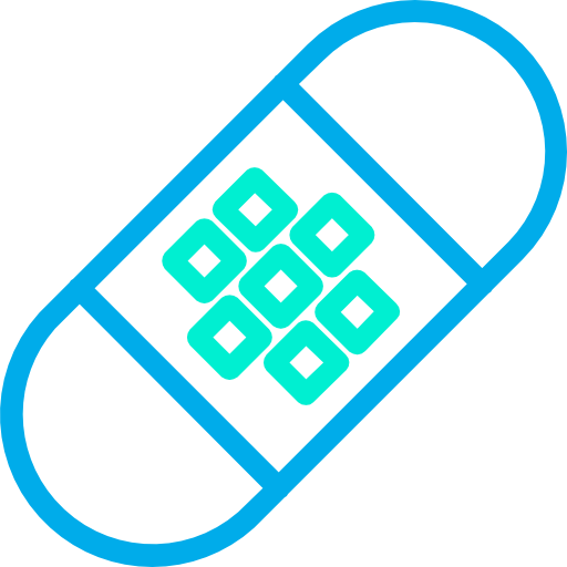 apósito adhesivo icono gratis