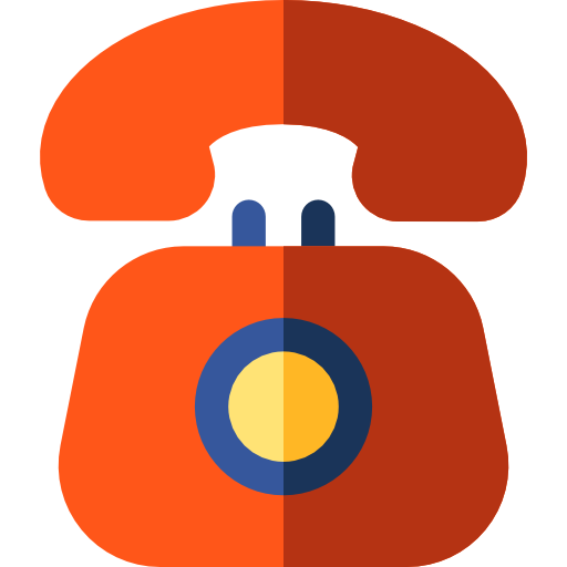 Telephone Basic Rounded Flat icon