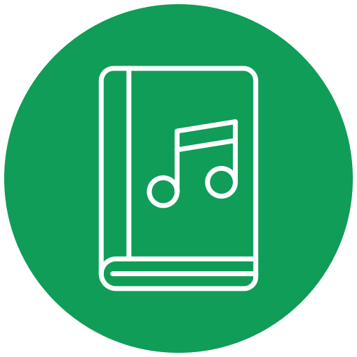 libro de música icono gratis