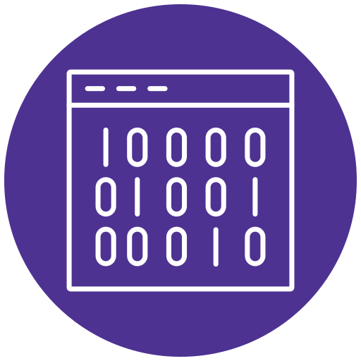 Binary code Generic Flat icon