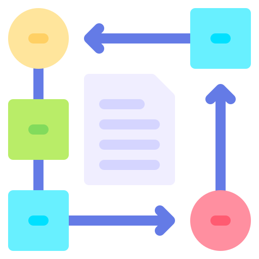 flujo de trabajo icono gratis
