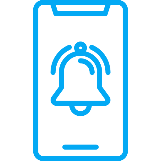 campana de notificación icono gratis
