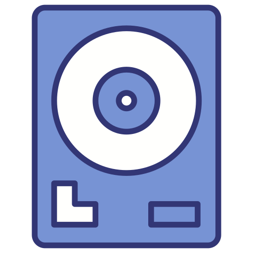 Hard Drive Generic Blue icon