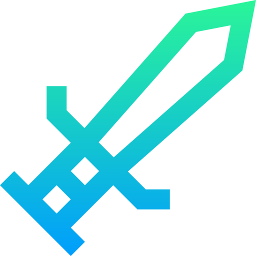 Sword Super Basic Straight Gradient icon