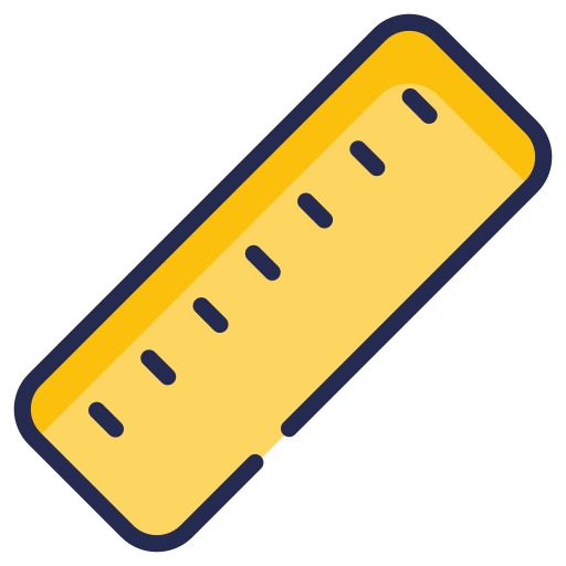 Ruler Generic Outline Color icon